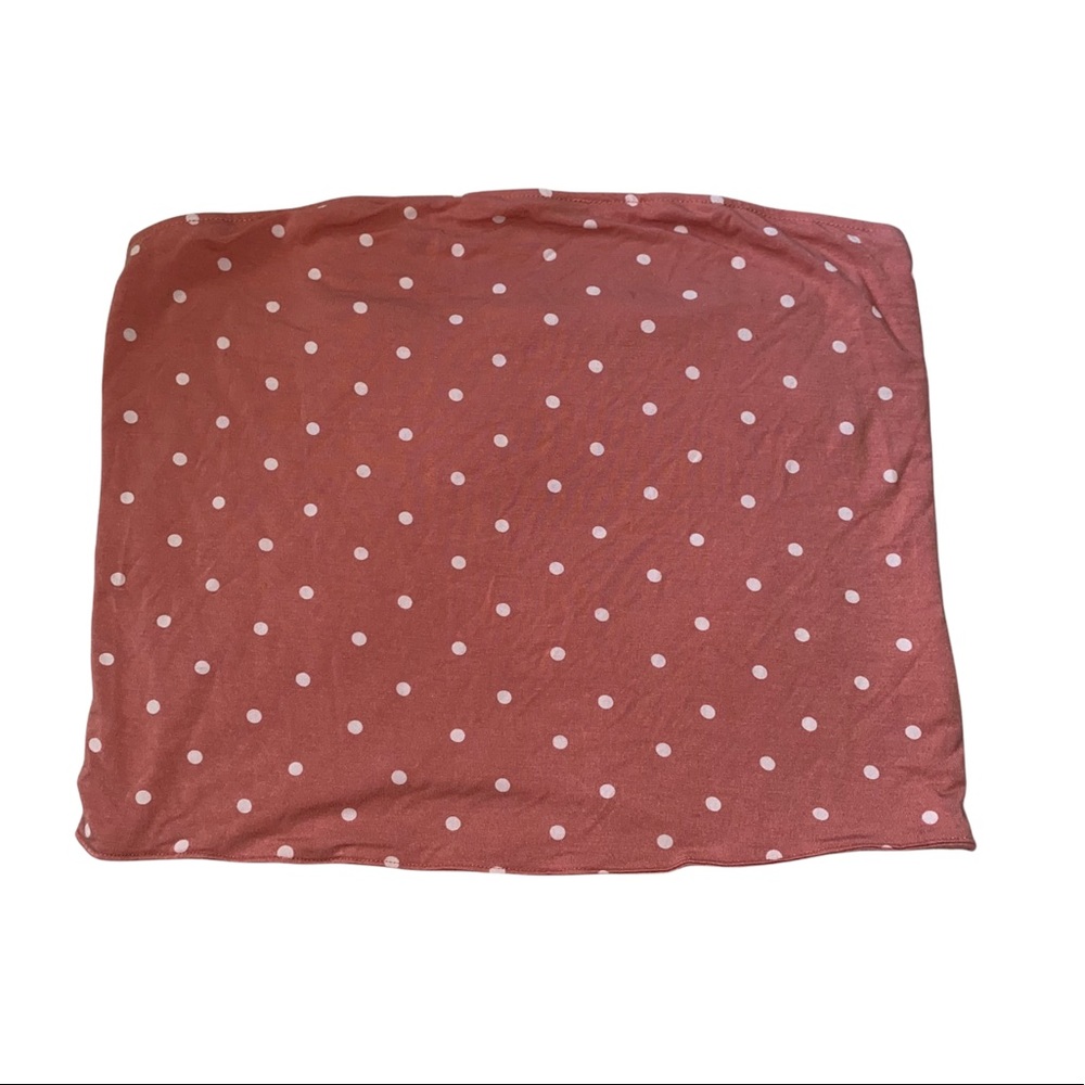 American Eagle Women’s Strapless Crop Top Size Medium Polka Dot